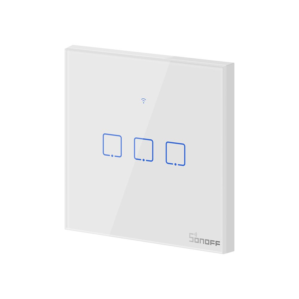 Pametni zidni prekidač SONOFF T0EU3C-TX Wi-Fi, triple-1