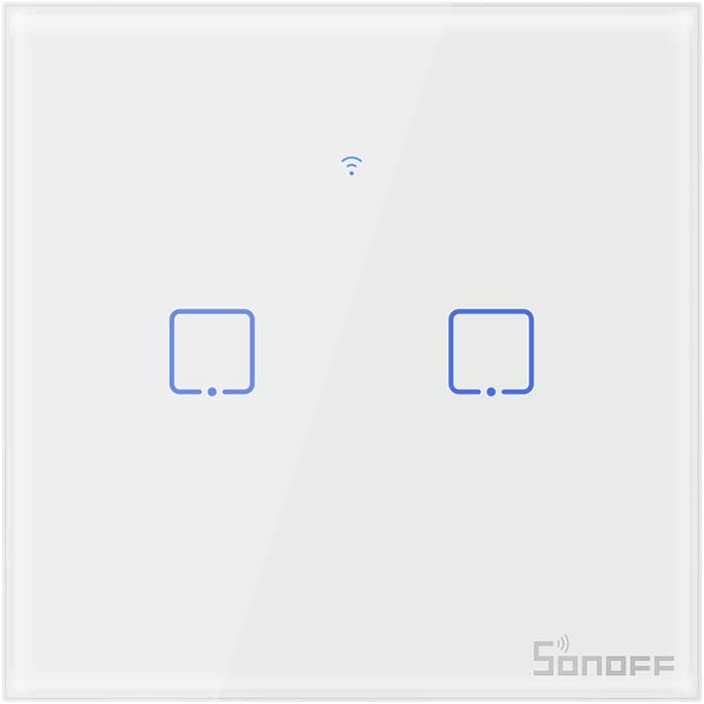 Pametni zidni prekidač SONOFF T1EU2C-TX Wi-Fi + RF433 Dual-0