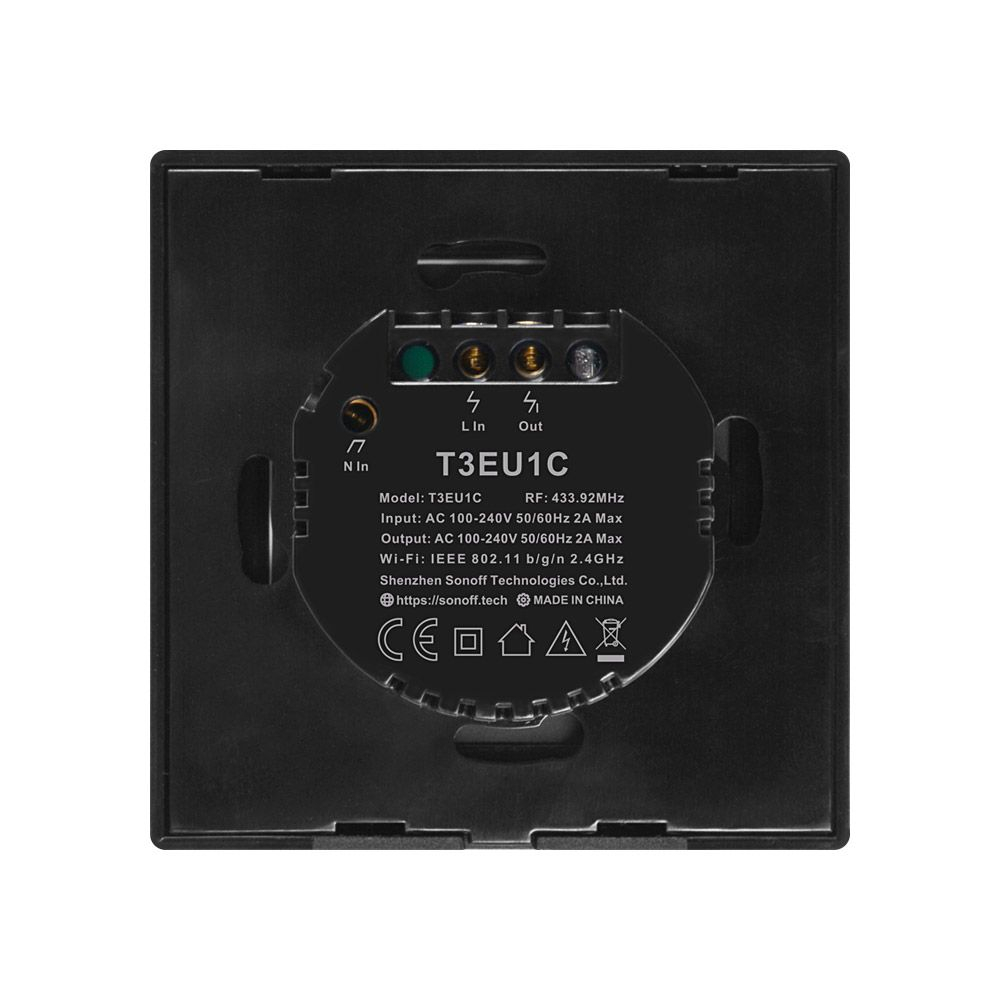 Pametni zidni Wi-Fi prekidač SONOFF single T3EU1C-TX-1