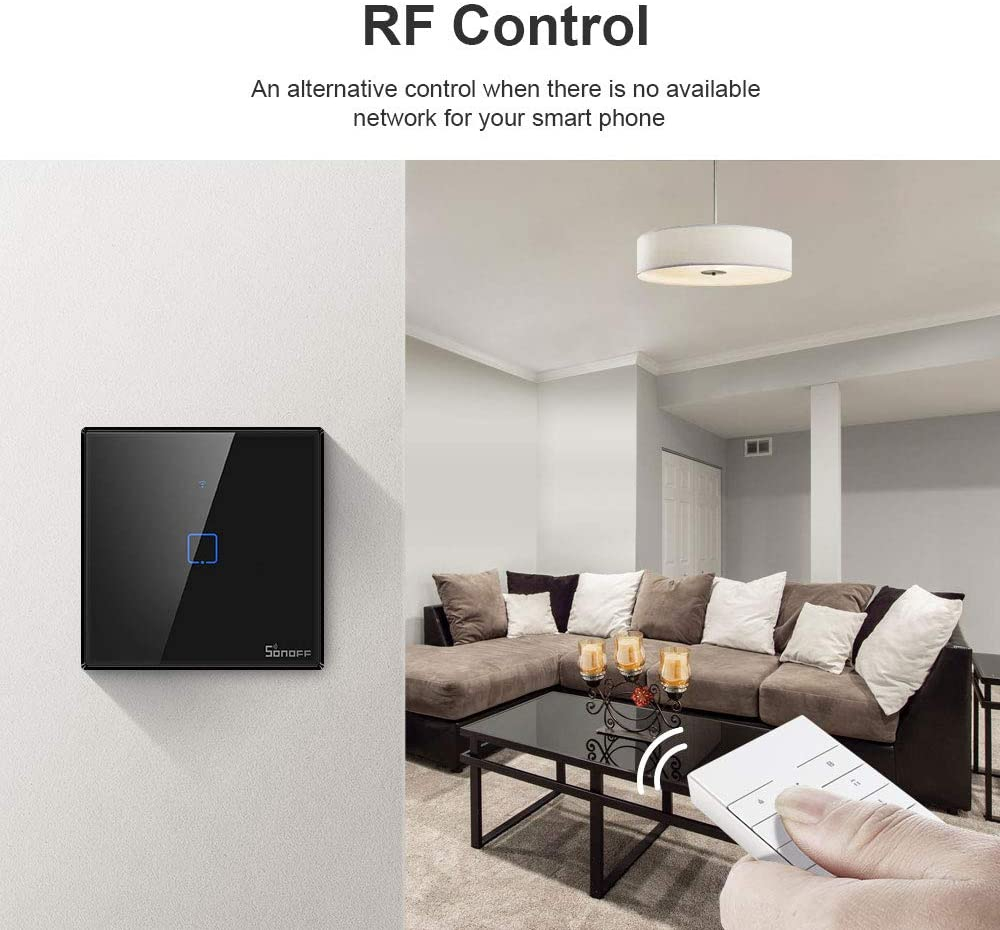 Pametni zidni Wi-Fi prekidač SONOFF single T3EU1C-TX-5