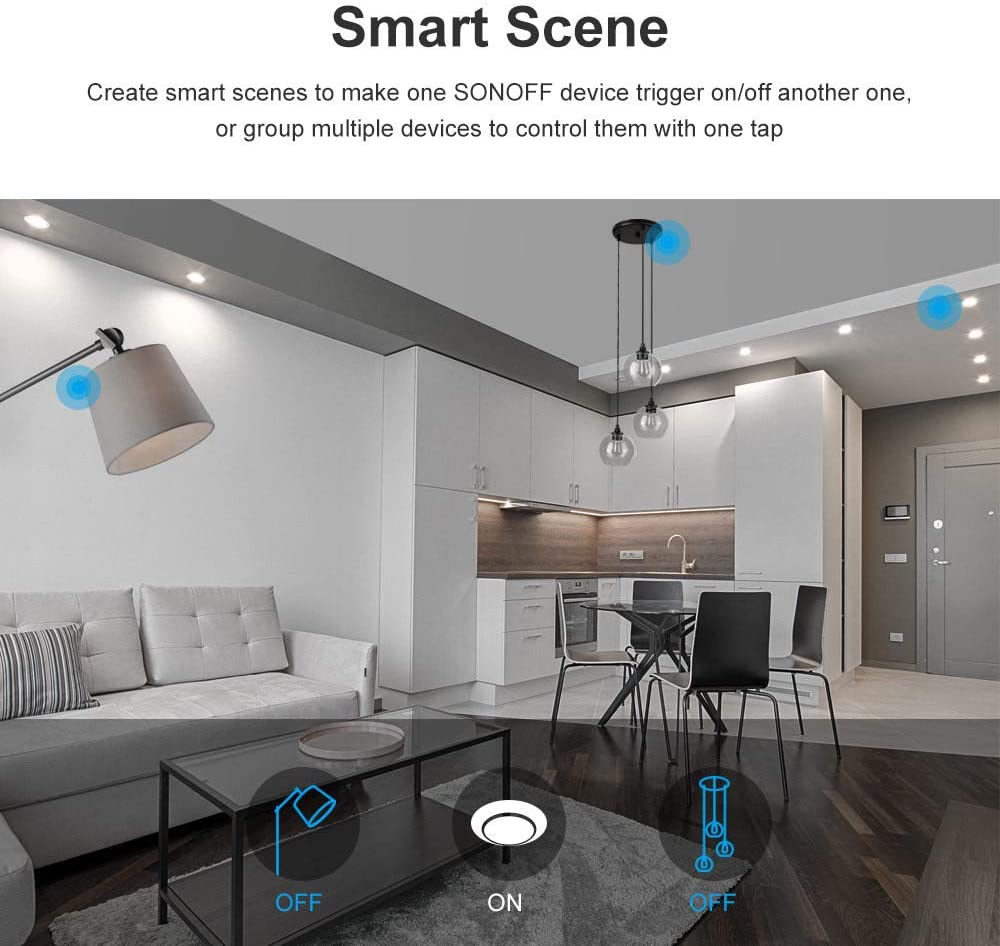 Pametni zidni Wi-Fi prekidač SONOFF single T3EU1C-TX-4