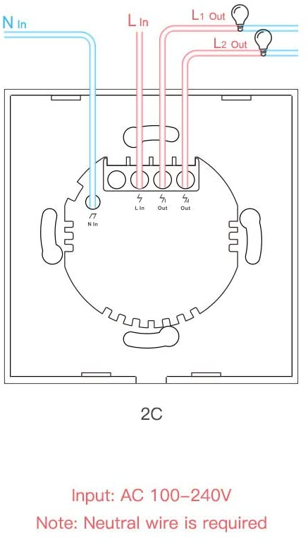 Pametni zidni prekidač SONOFF T3EU2C-TX Wi-Fi Dual-7