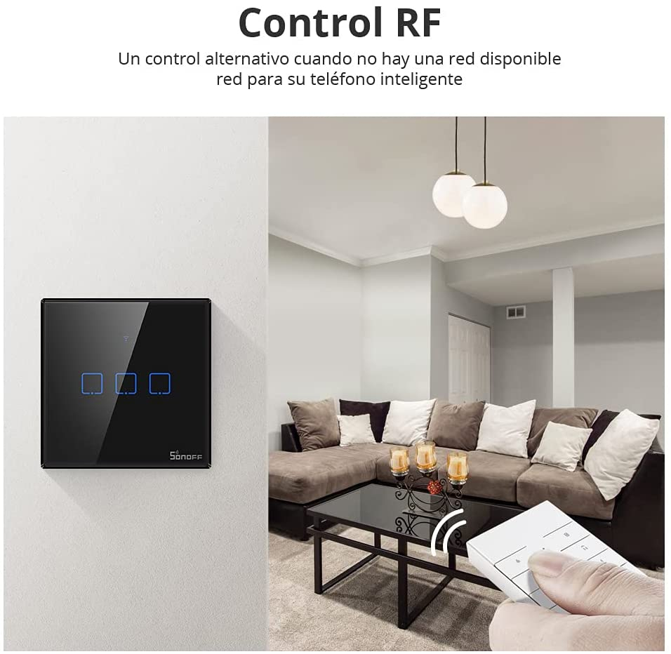 Pametni zidni prekidač SONOFF T3EU2C-TX Wi-Fi Dual-8