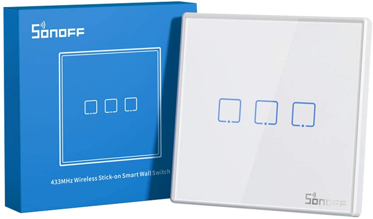Pametni bežični zidni prekidač SONOFF 433MHz dual T2EU3C-RF-0