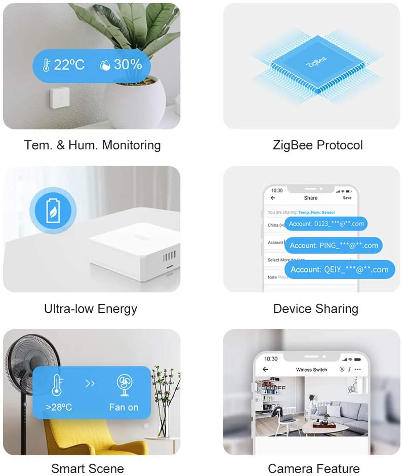 Pametni senzor SONOFF SNZB-02 Zigbee za temperaturu i vlažnost-10