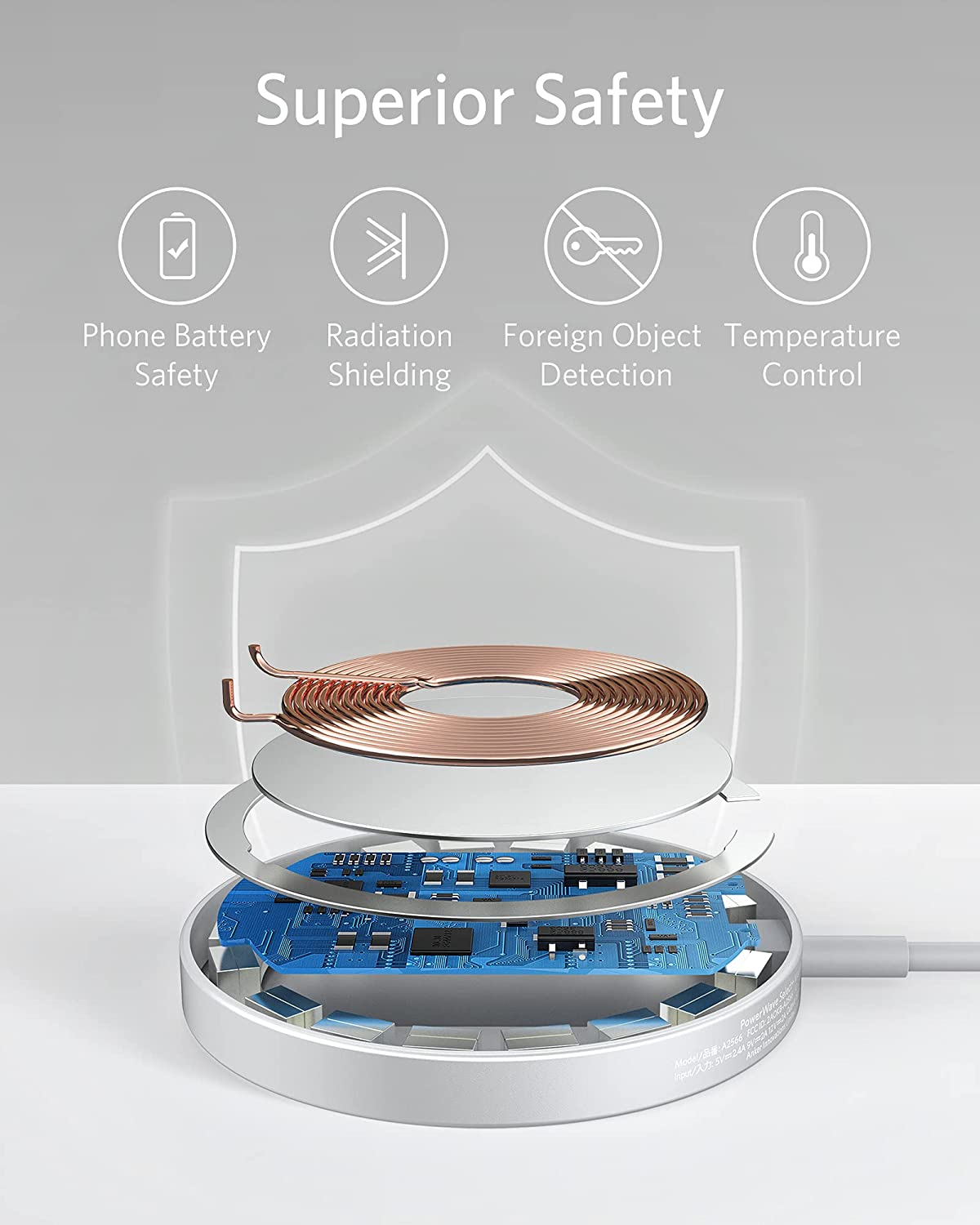 Bežični magnetski punjač ANCHOR MagGo PowerWave Select + (plavi)-1