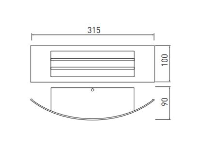Vanjska zidna lampa GTV ASTRIT (1x E27 230V IP54)-2