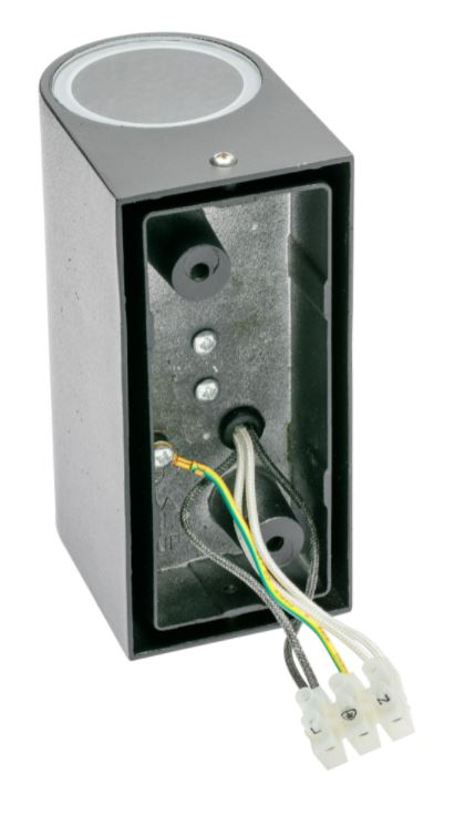 Vanjska zidna lampa GTV TIAGO (2x GU10 230V IP54 crna)-2