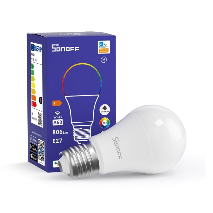Pametna LED žarulja SONOFF Wi-Fi / Bluetooth E27 9W RGB-0