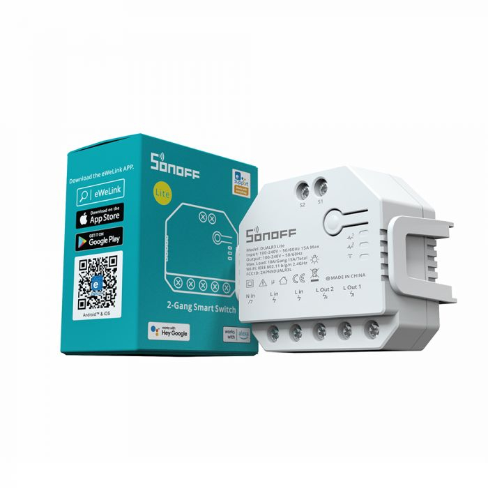 Pametni prekidač SONOFF Wi-Fi 2-channel, motor control for DUAL3LITE roller shutters-1