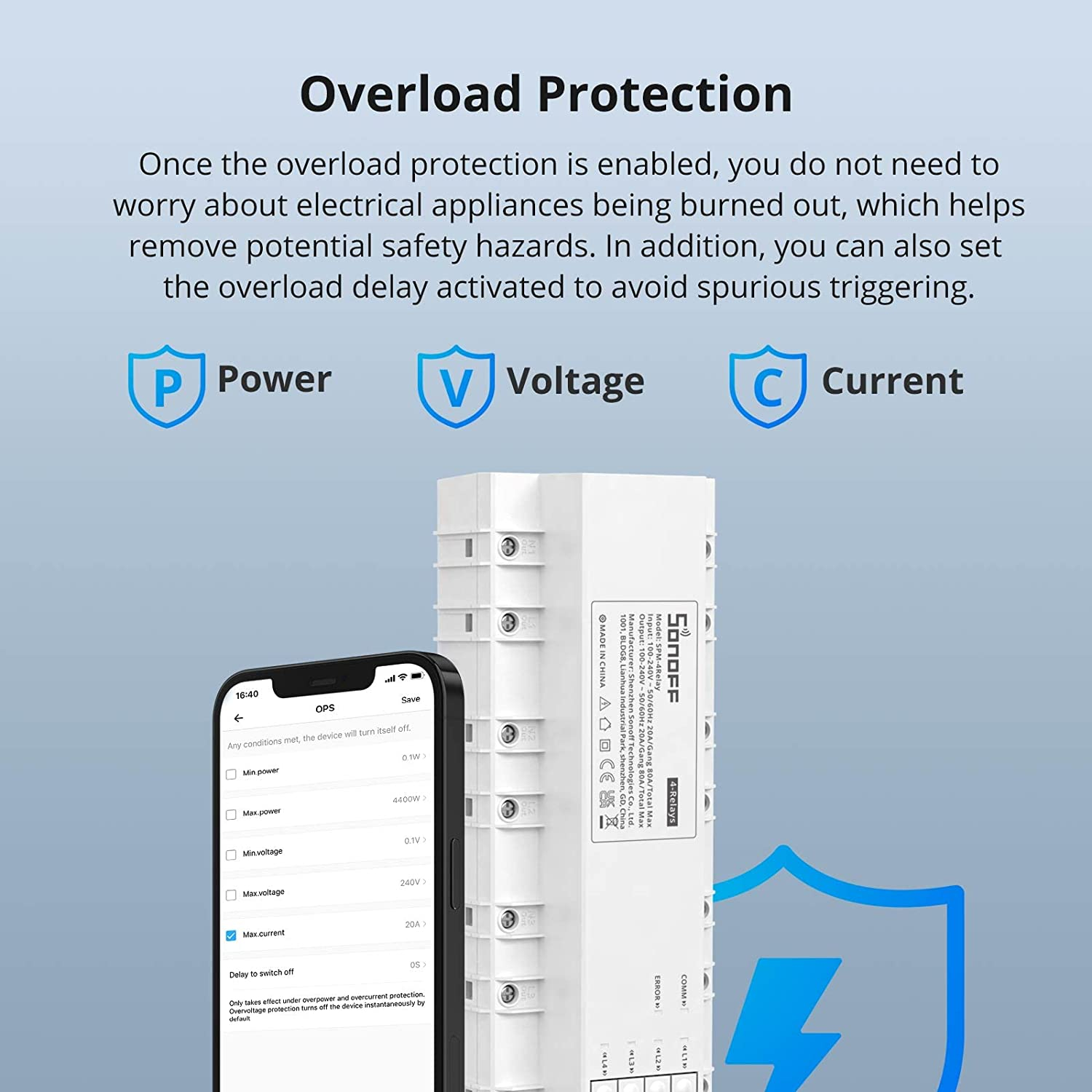 Pametni Wi-Fi prekidač SONOFF SPM 4-relay-5