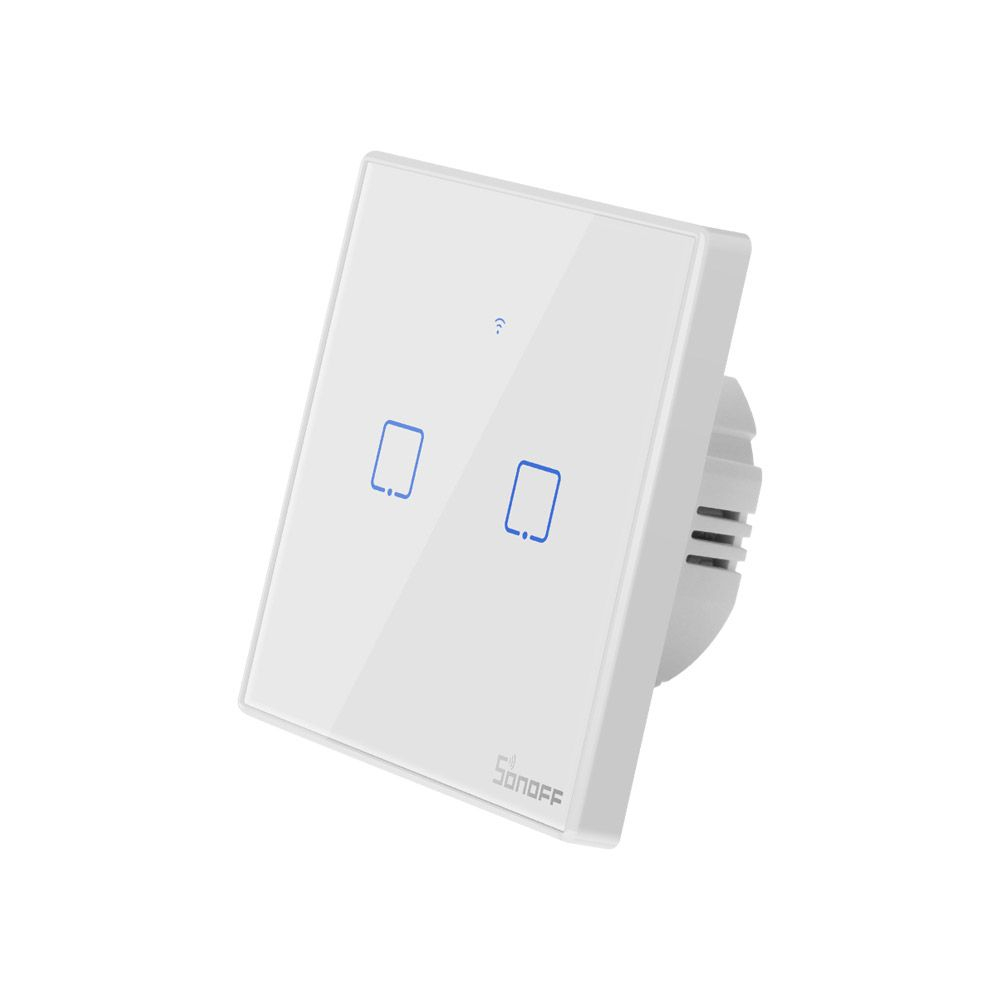 Pametni zidni prekidač SONOFF Wi-Fi + RF433 dual T2EU2C-TX-2