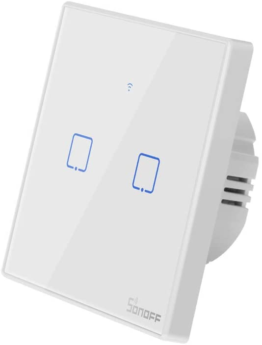 Pametni zidni prekidač SONOFF Wi-Fi + RF433 dual T2EU2C-TX-9