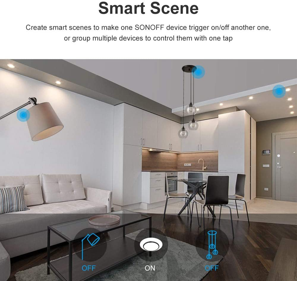Pametni zidni prekidač SONOFF Wi-Fi + RF433 dual T2EU2C-TX-7