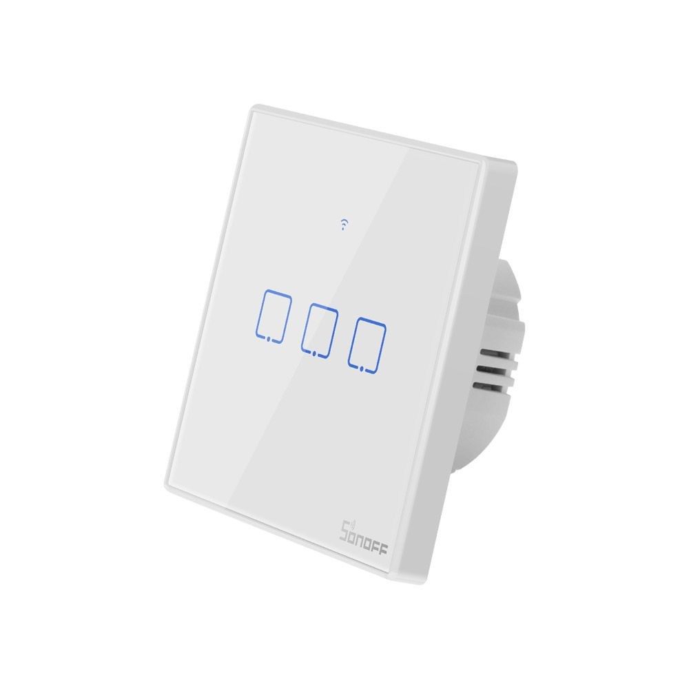 Pametni zidni prekidač SONOFF T2EU3C-TX (3 kanala, Wi-Fi + RF 433 MHz, upravljanje dodirom)-3