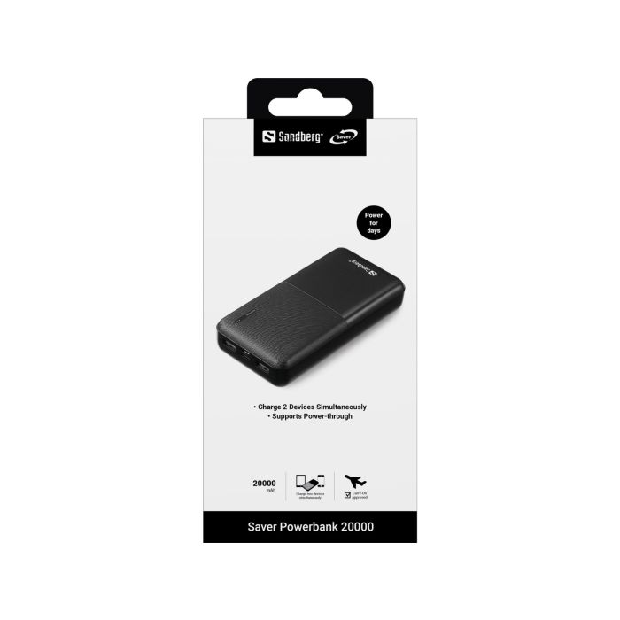 Prijenosna baterija Sandberg Saver Powerbank 20000 mAh-2