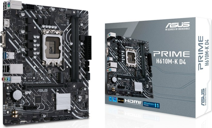 Matična ploča ASUS PRIME H610M-K D4 (intel lga 1700, micro atx, ddr4, sata3, hdmi, usb3.2gen1)