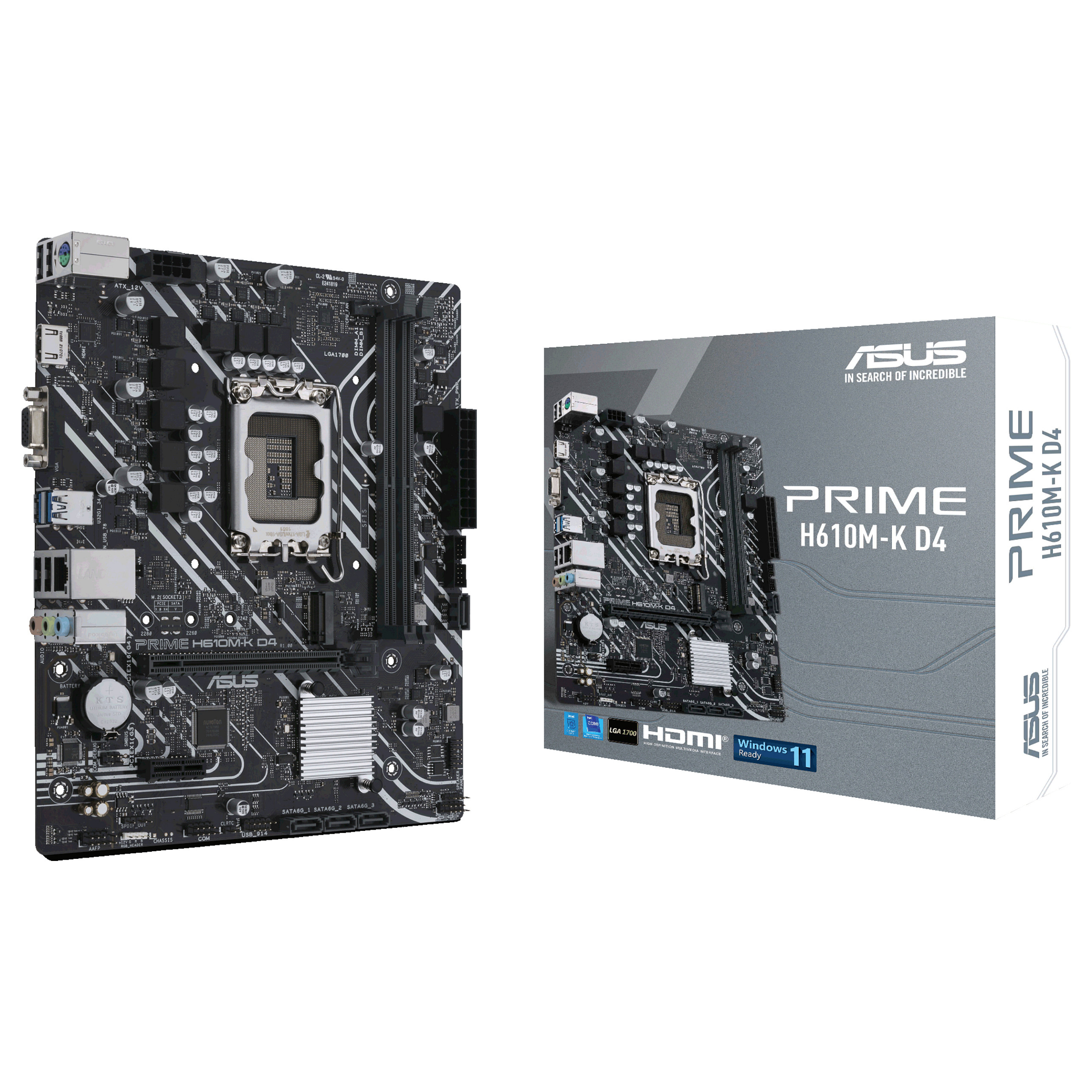 Matična ploča ASUS PRIME H610M-K D4 (intel lga 1700, micro atx, ddr4, sata3, hdmi, usb3.2gen1)-5