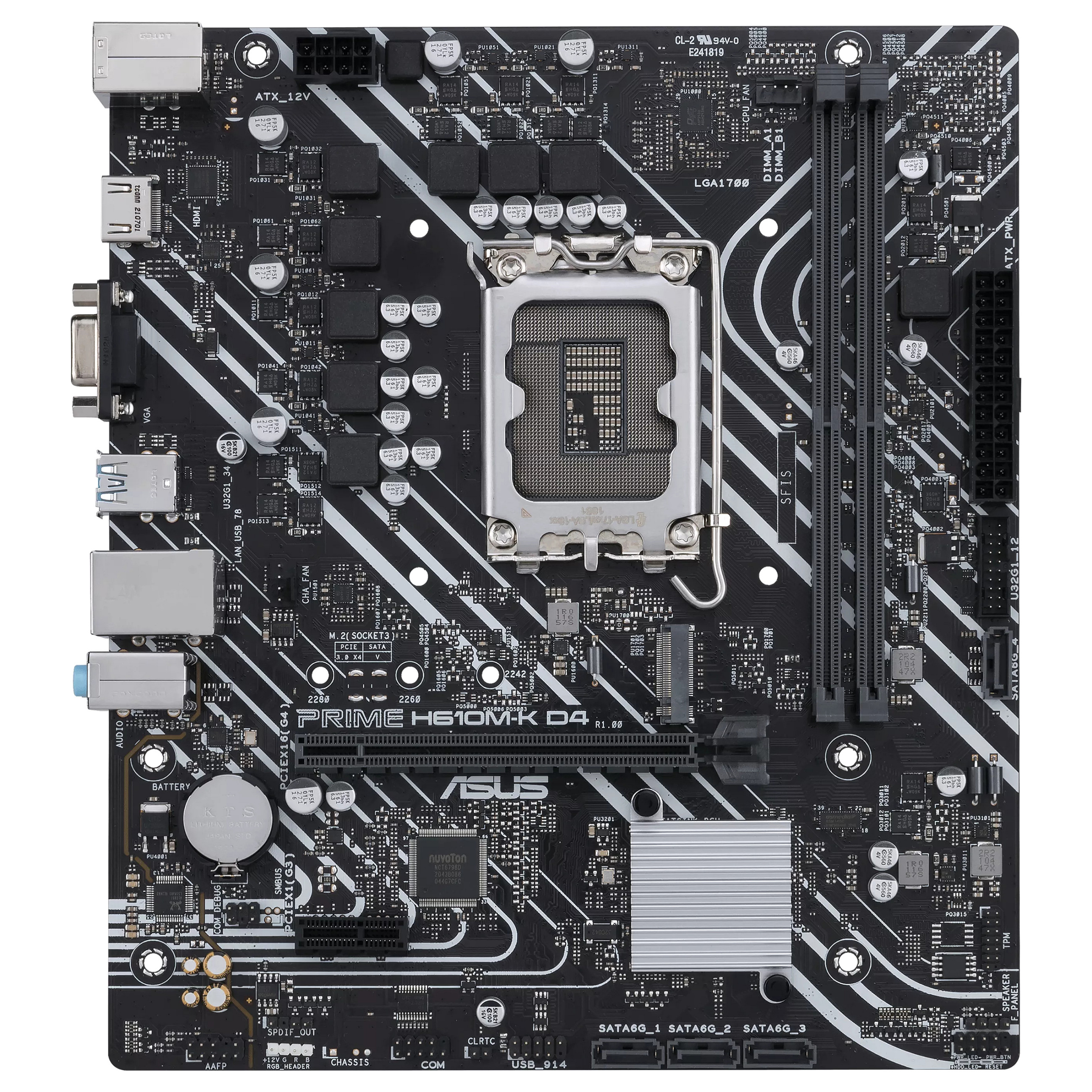 Matična ploča ASUS PRIME H610M-K D4 (intel lga 1700, micro atx, ddr4, sata3, hdmi, usb3.2gen1)-7