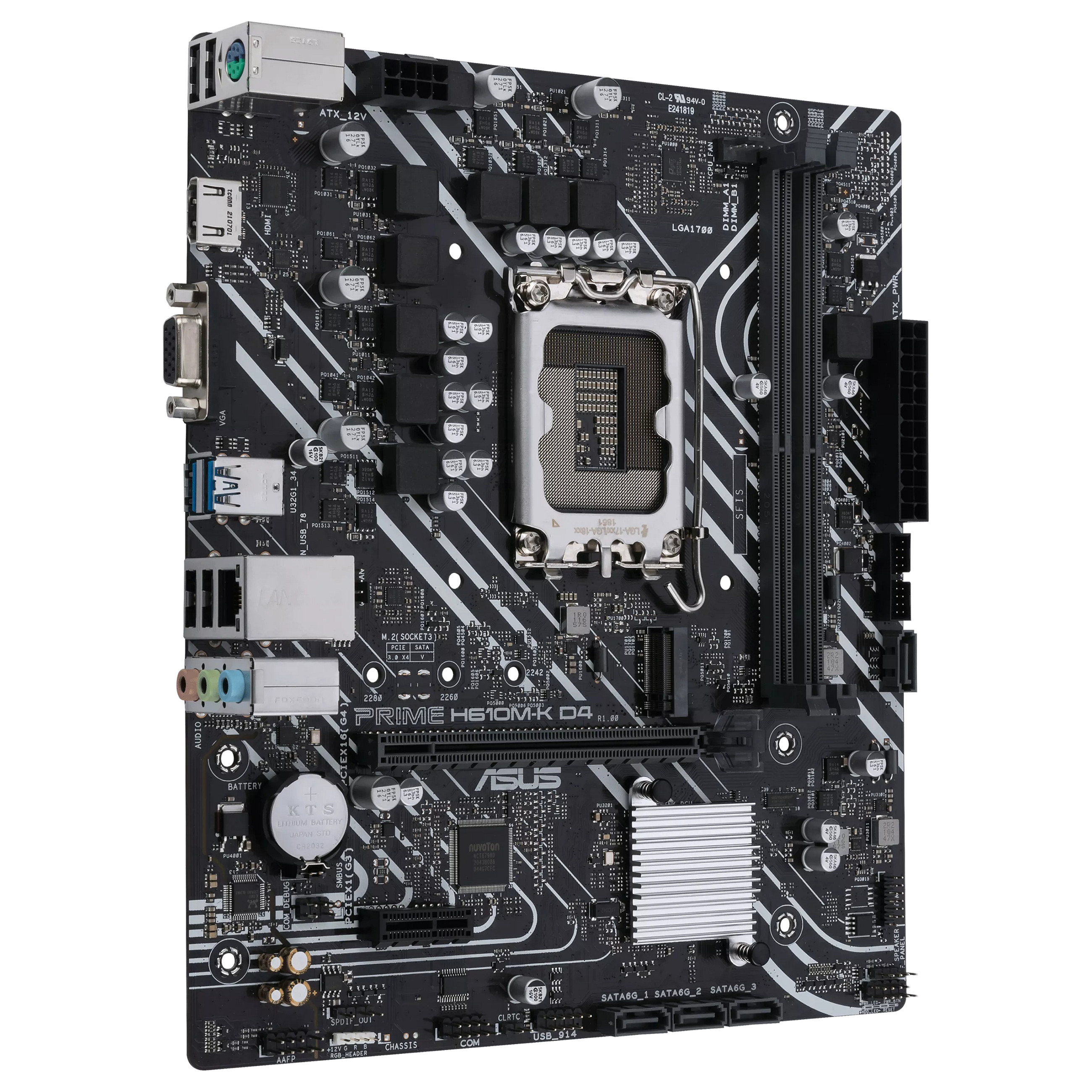 Matična ploča ASUS PRIME H610M-K D4 (intel lga 1700, micro atx, ddr4, sata3, hdmi, usb3.2gen1)-8