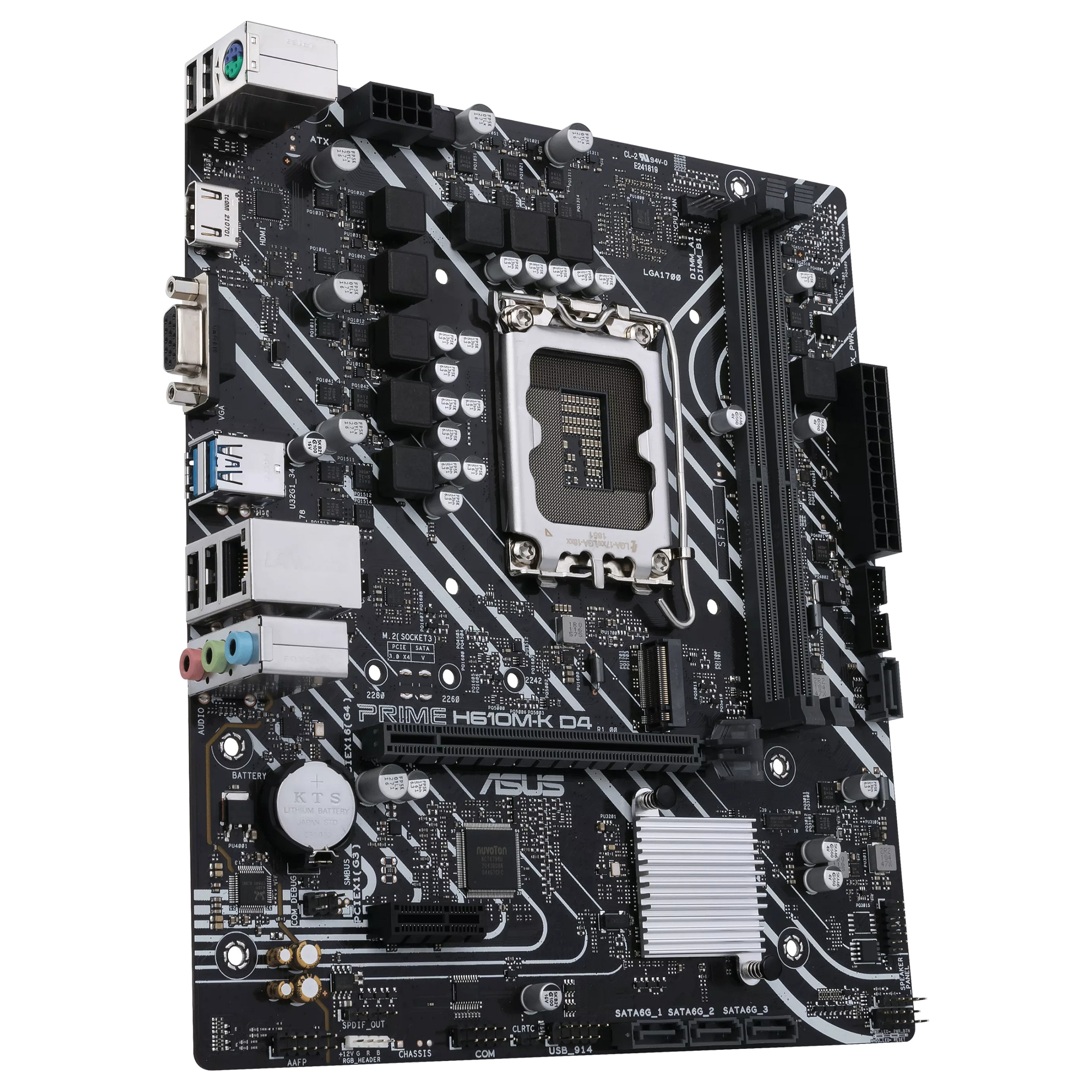 Matična ploča ASUS PRIME H610M-K D4 (intel lga 1700, micro atx, ddr4, sata3, hdmi, usb3.2gen1)-9