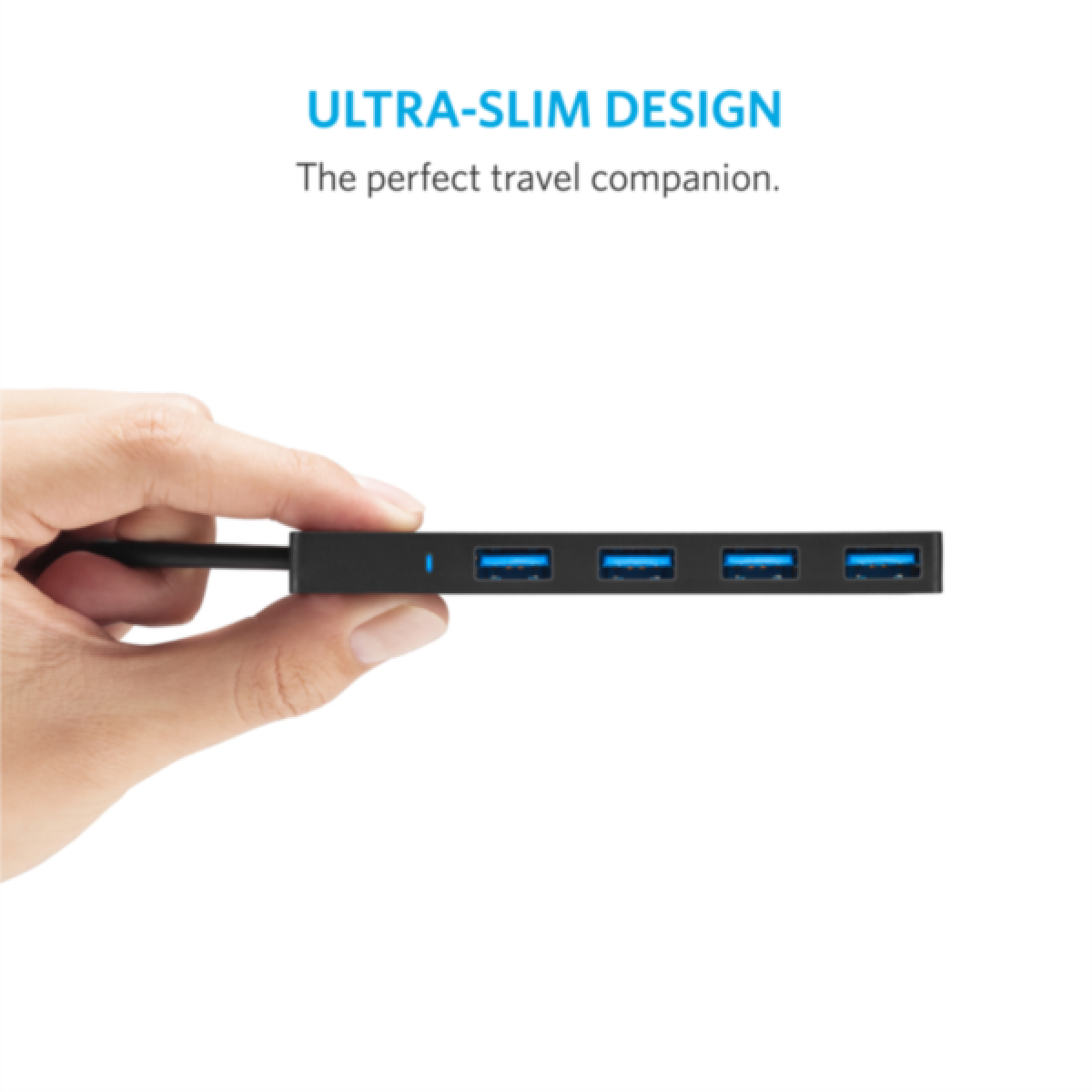 Ultra tanki 4-port USB 3.0 hub ANCHOR (crni)-1