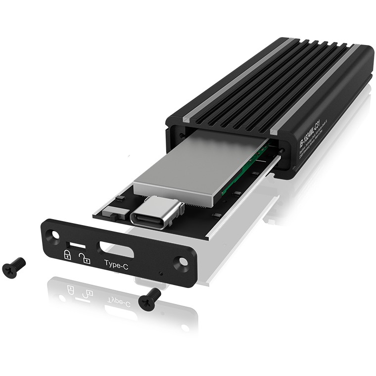 Kućište Icybox USB-C & USB-A 3.1 za M.2 NVMe SSD-17