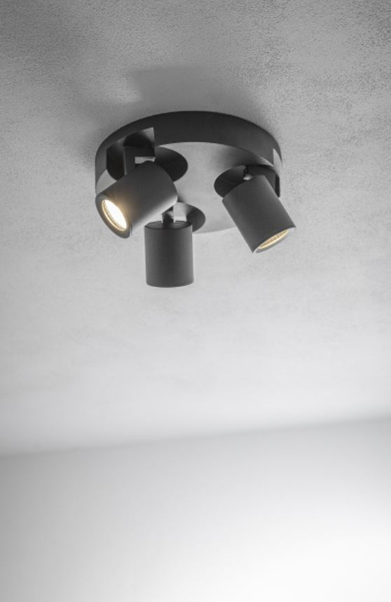 Reflektorska lampa GTV BLINK (3xGU10 220V crna)-2