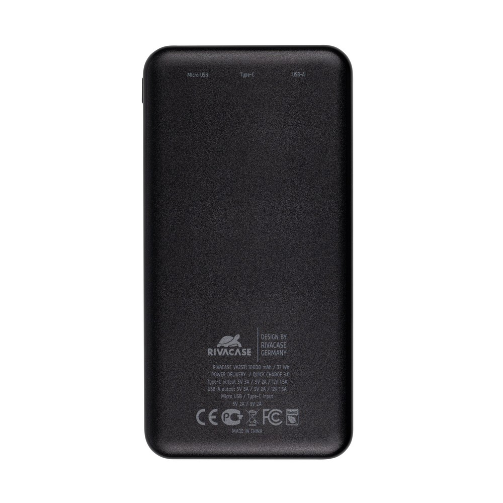 Prijenosna baterija Rivacase 10000mAh Quick Charge 3.0-10