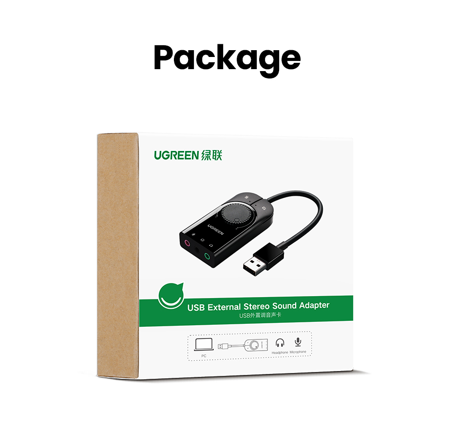 Vanjska USB zvučna kartica UGREEN-2