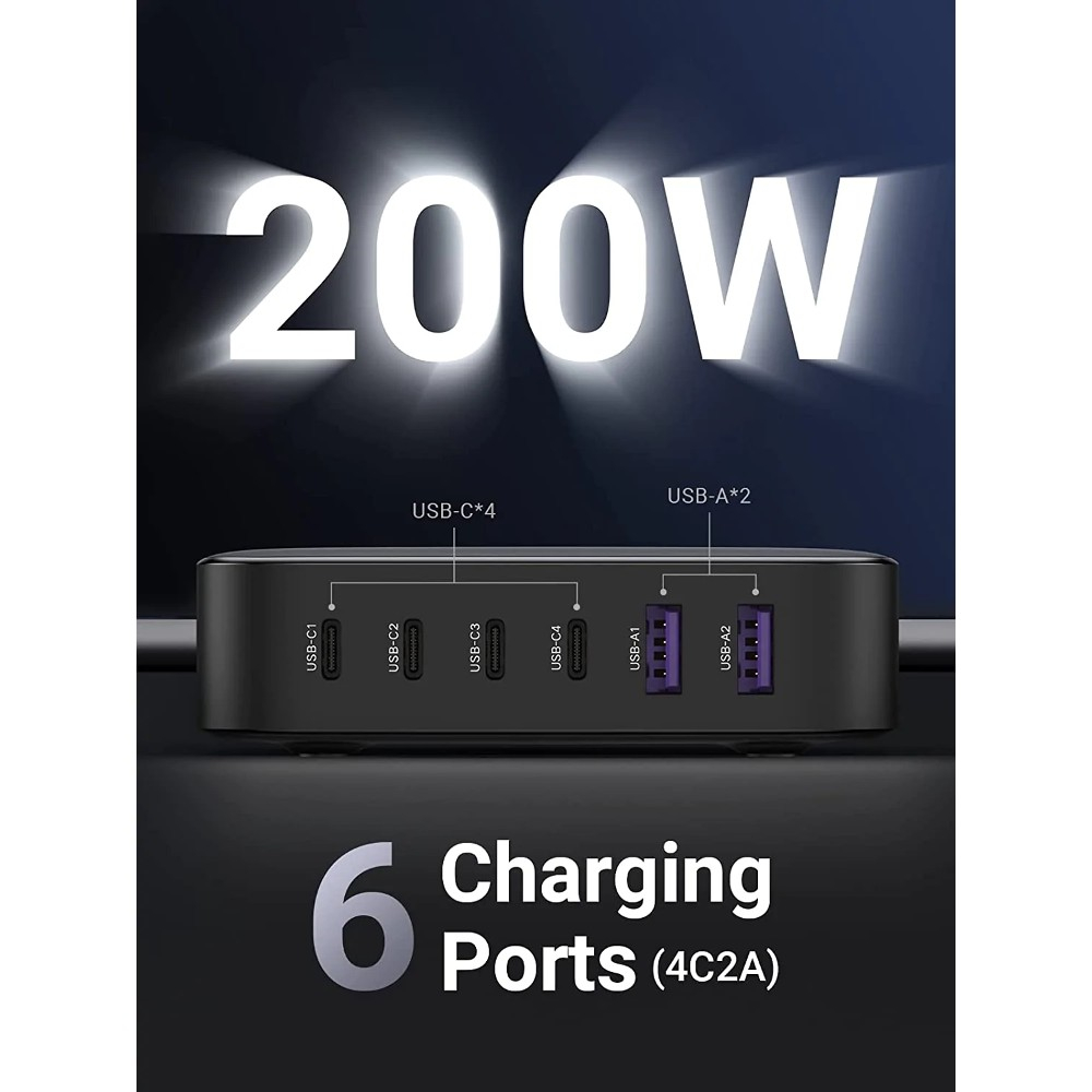 Punjač UGREEN USB-C 200W GAN II - KUTIJA-1