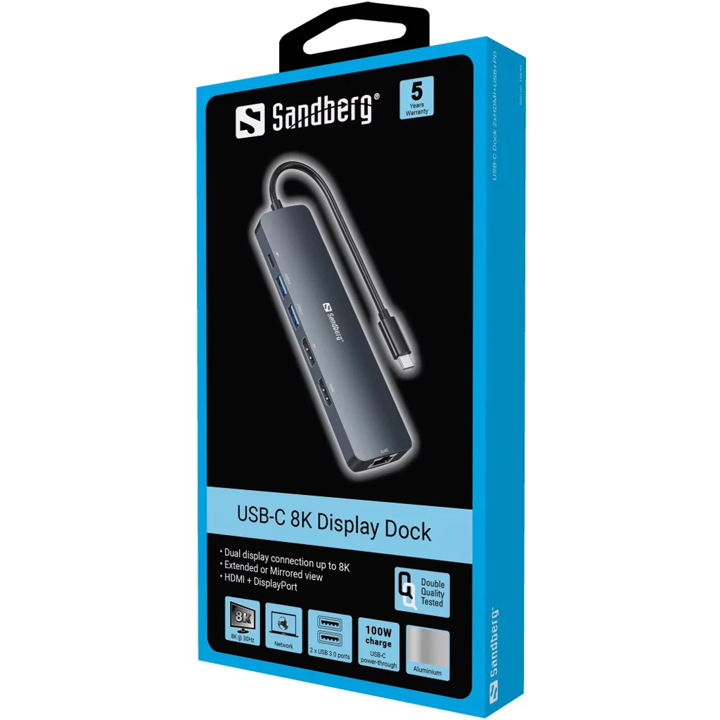 USB-C priključna stanica SANDBERG-3