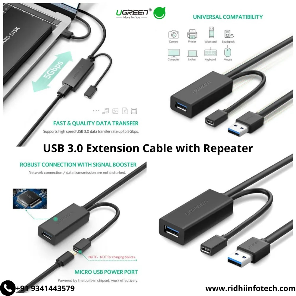 Aktivni produžni kabel UGREEN (USB 3.0,10m)-3