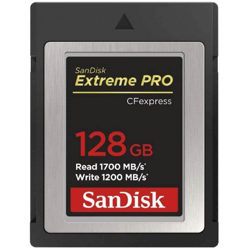 CFexpress kartica SANDISK 128GB Extreme PRO tipa B / Čitanje 1700MB/s W:1200MB/s