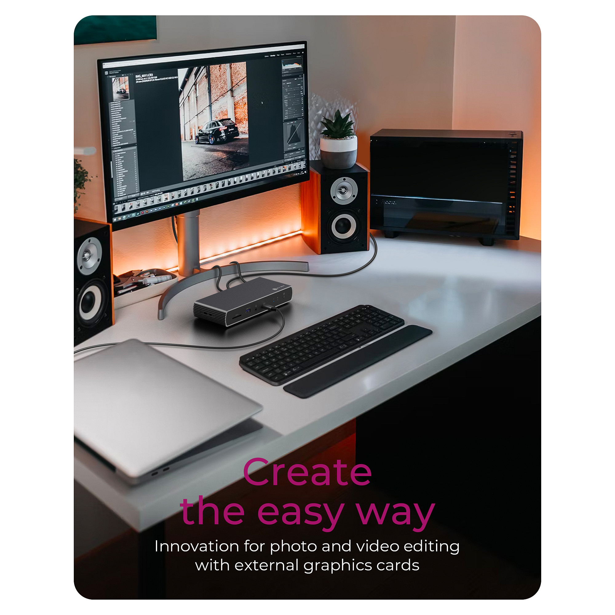 Priključna stanica s napajanjem Icybox IB-DK8801-TB4 Thunderbolt 4 PD100W-14