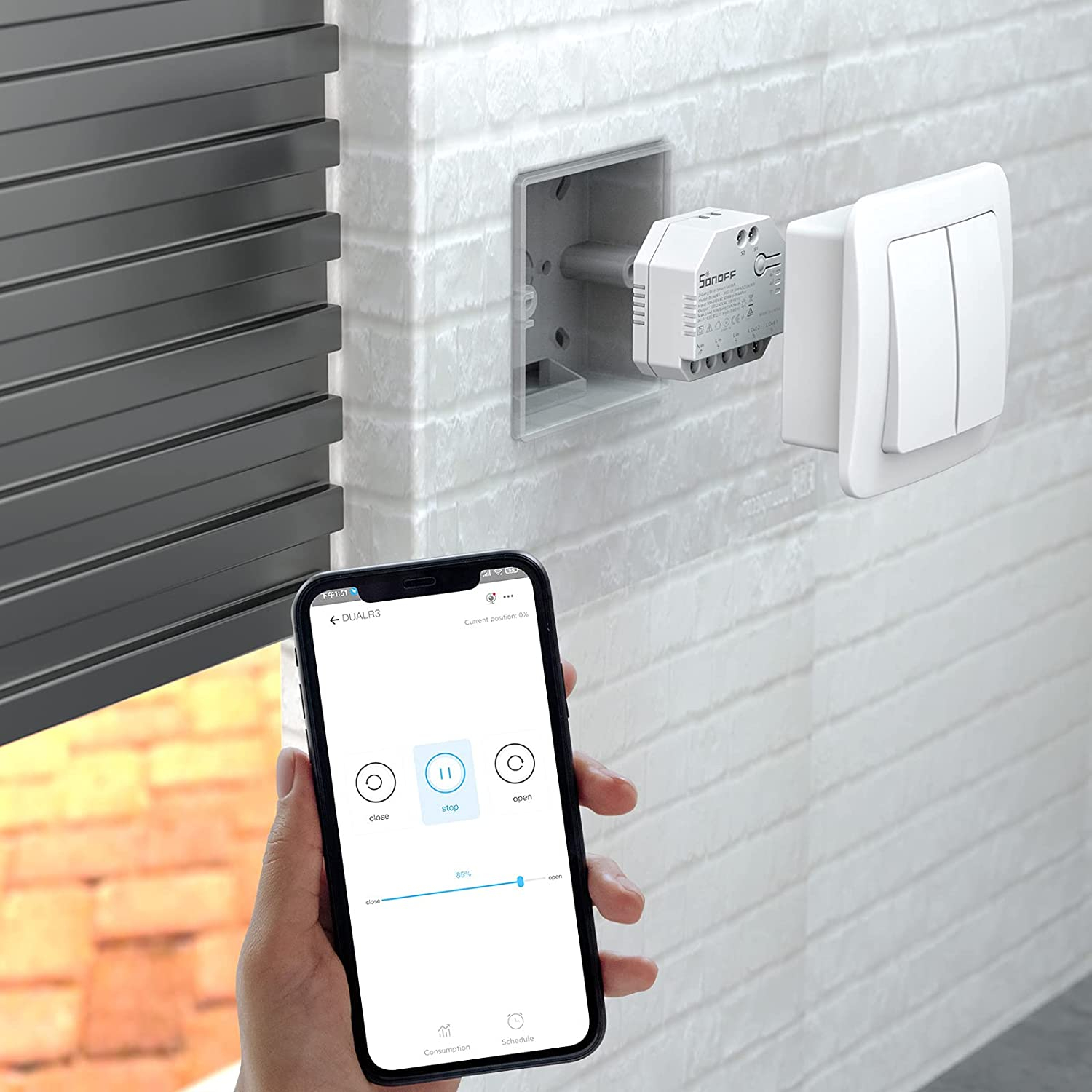 Pametni prekidač SONOFF Wi-Fi 2-channel, DUAL3 roller shutter motor control-5