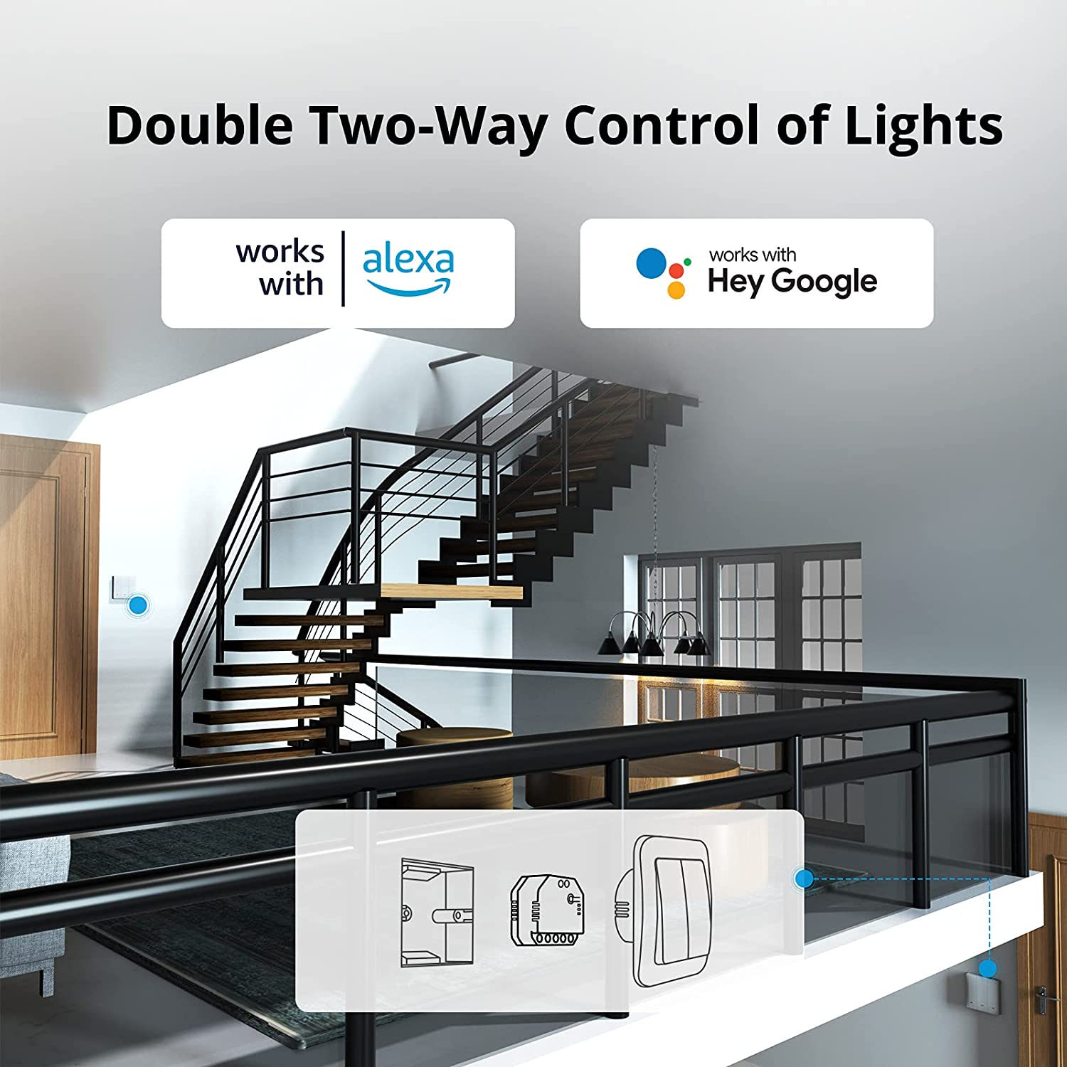 Pametni prekidač SONOFF Wi-Fi 2-channel, DUAL3 roller shutter motor control-8