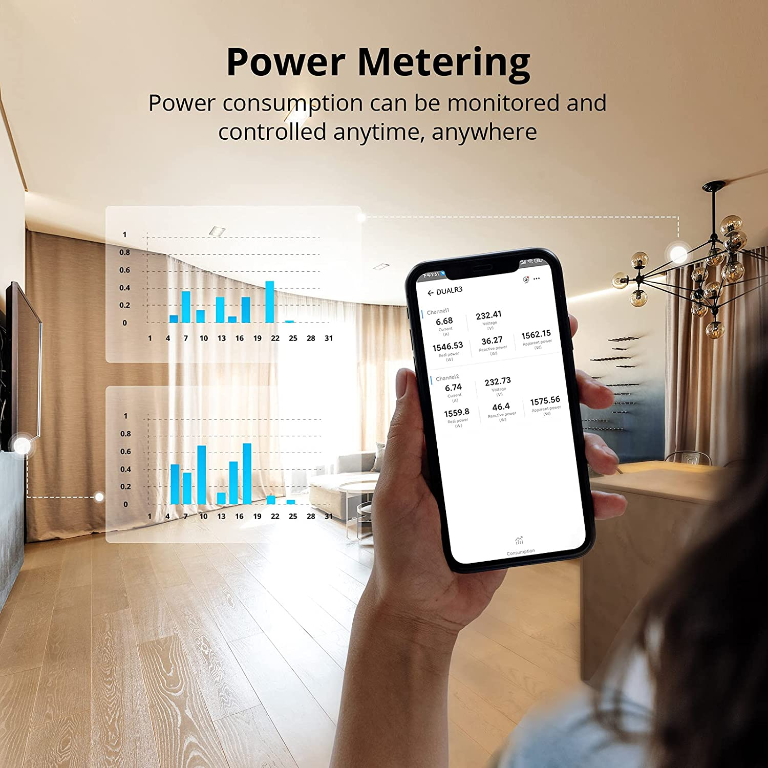 Pametni prekidač SONOFF Wi-Fi 2-channel, DUAL3 roller shutter motor control-7