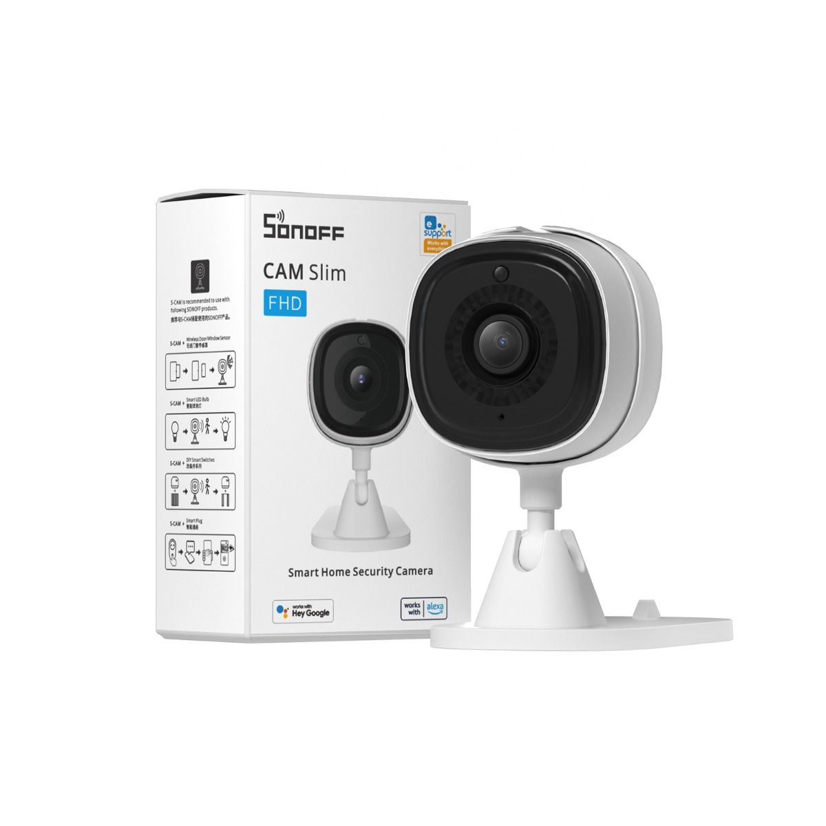 Nadzorna kamera unutarnja SONOFF S-CAM, 1080P, Wi-Fi-2