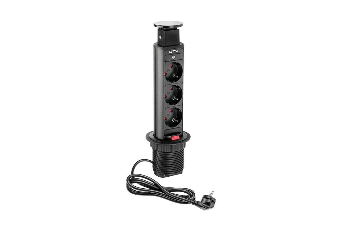 Ugradbena utičnica GTV 3x Shuko utičnica 16A/250V AC, AE-BPW3S60-20