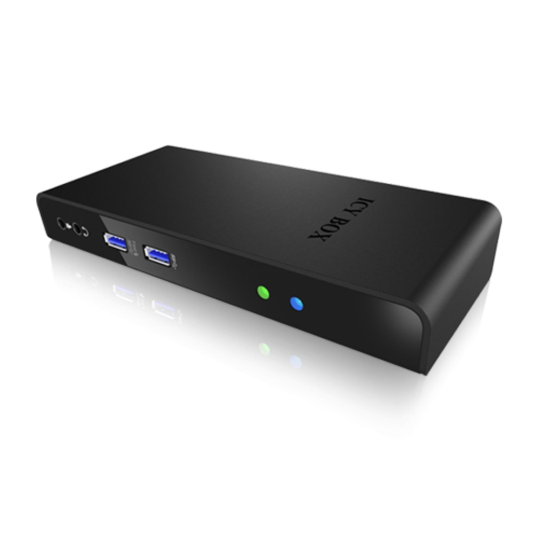 Priključna stanica ICYBOX IB-DK2241AC/ 4x USB 2.0/ 2x USB 3.0/ HDMI/ USB 3.0 5V punjač G-LAN RJ45/ DVI/ za notebook-2
