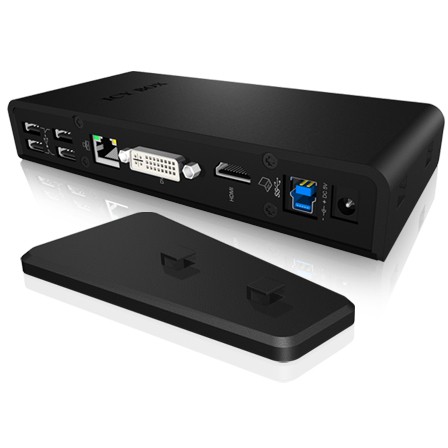 Priključna stanica ICYBOX IB-DK2241AC/ 4x USB 2.0/ 2x USB 3.0/ HDMI/ USB 3.0 5V punjač G-LAN RJ45/ DVI/ za notebook-16