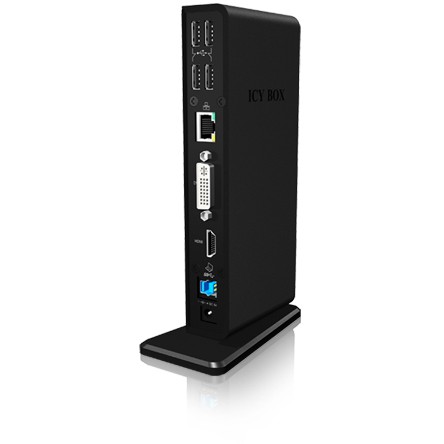 Priključna stanica ICYBOX IB-DK2241AC/ 4x USB 2.0/ 2x USB 3.0/ HDMI/ USB 3.0 5V punjač G-LAN RJ45/ DVI/ za notebook-18