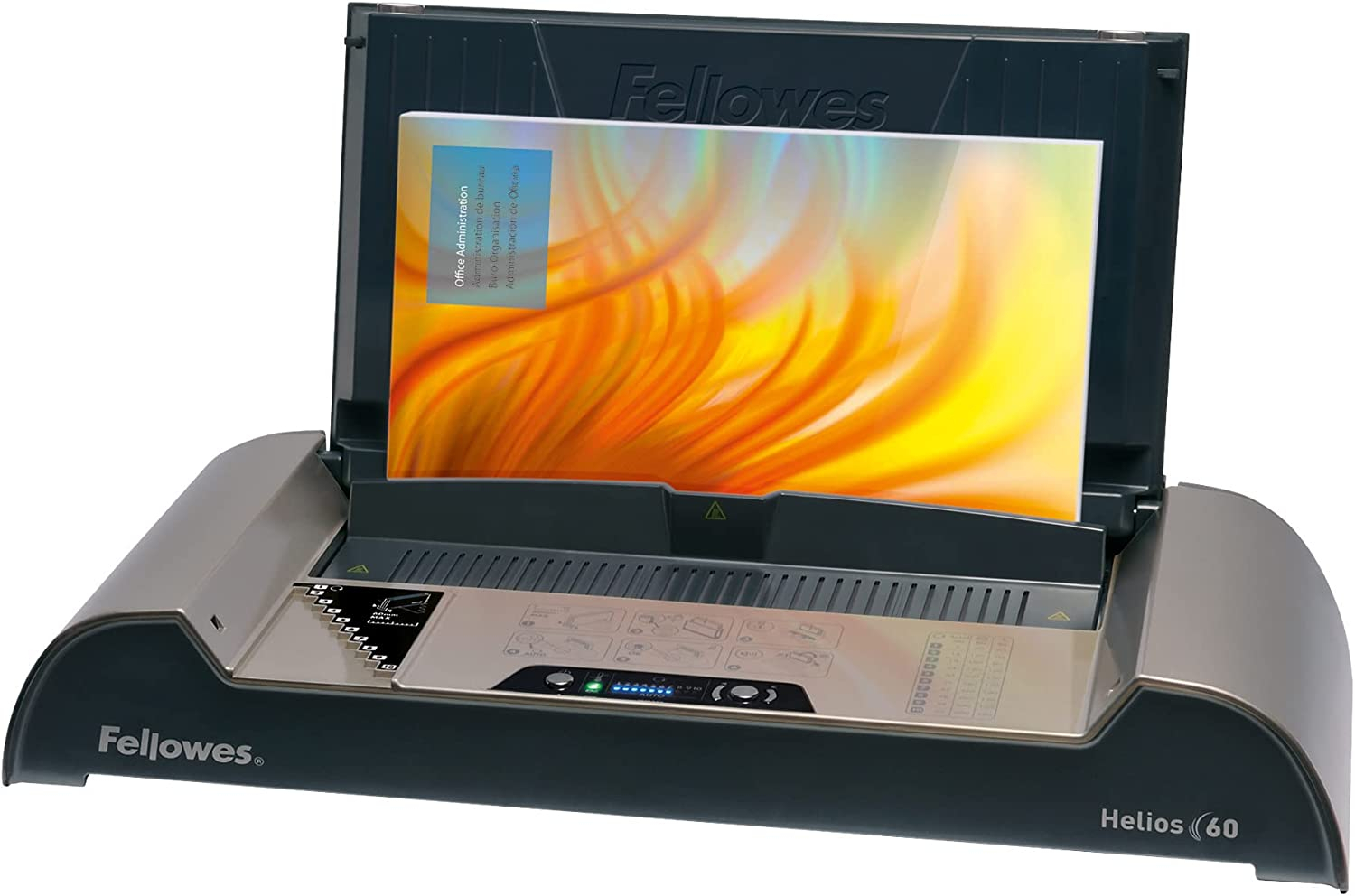 Stroj FELLOWES za termalno uvezivanje Helios 60 (kapacitet 600 listova, termički uvez, boja platina)-1