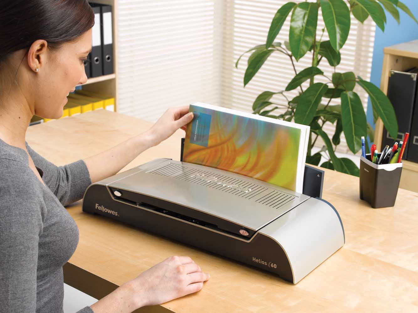 Stroj FELLOWES za termalno uvezivanje Helios 60 (kapacitet 600 listova, termički uvez, boja platina)-6