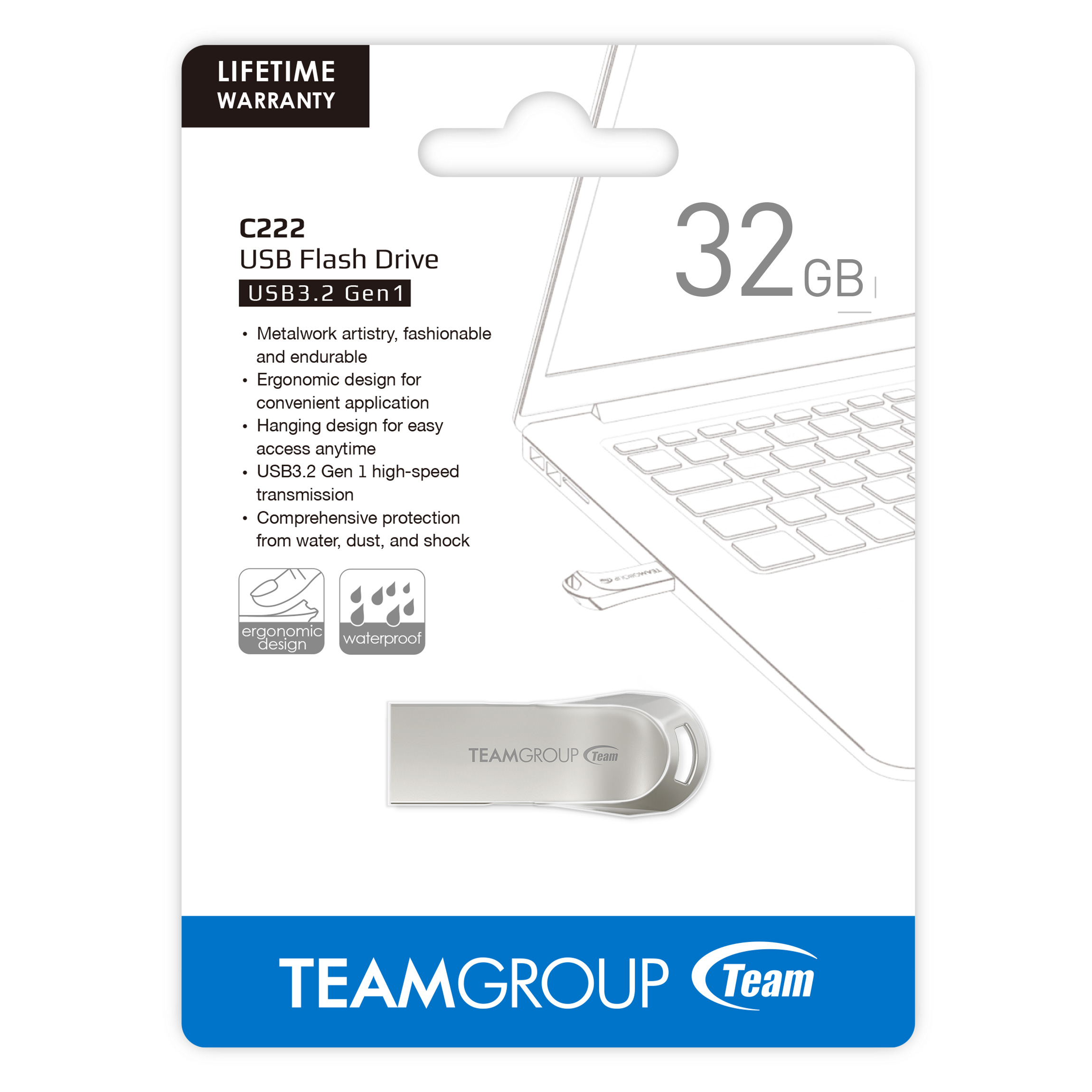 USB stick memorija TEAMGROUP C222/32GB-4