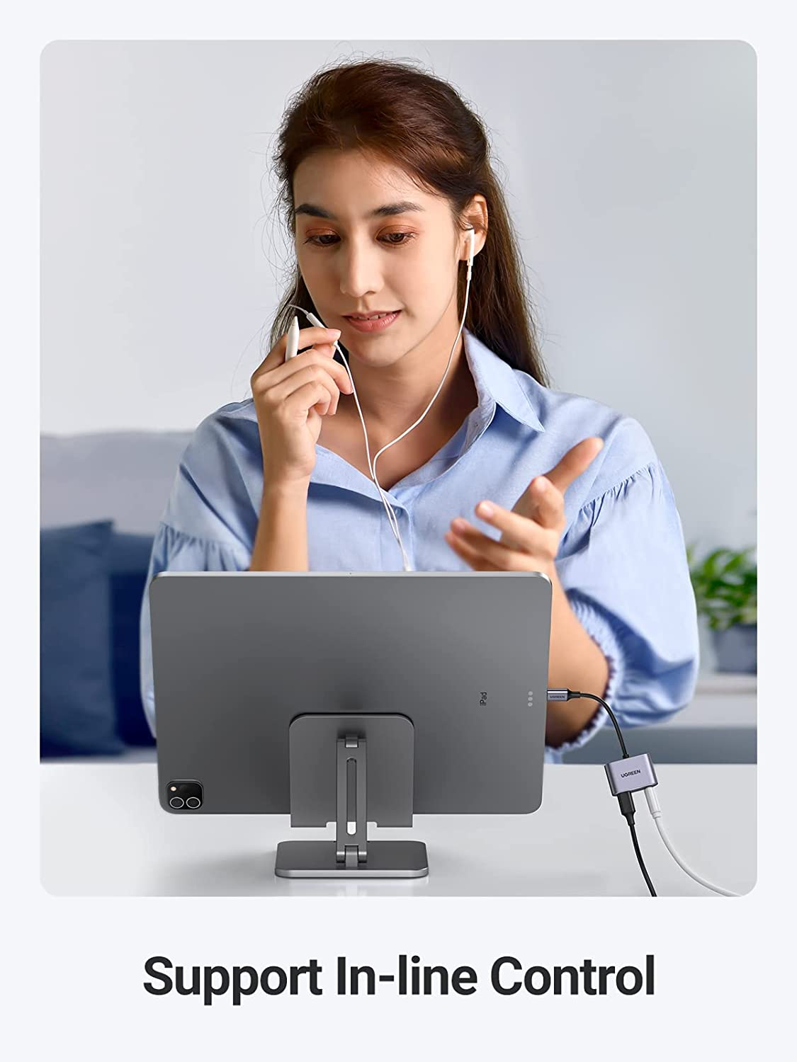 Adapter za slušalice i punjač UGREEN 2 u 1 (USB C na 3,5 mm)-8