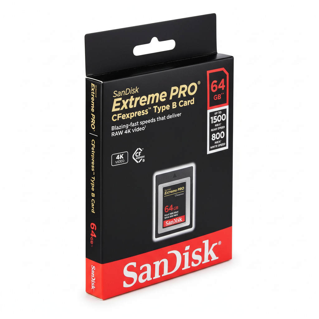 CFexpress kartica SANDISK Extreme PRO tipa B 64 GB 1500 MB/s čitanja, 800 MB/s pisanja-4