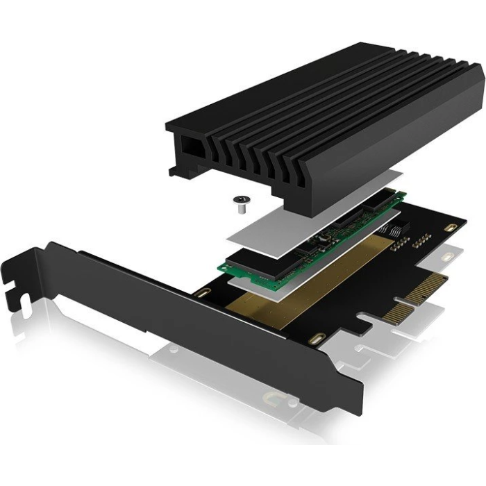 ICYBOX IB-PCI214M2-HSL kućište/adapter za M.2 NVMe SSD na PCIe x4 karticu s hladnjakom-9