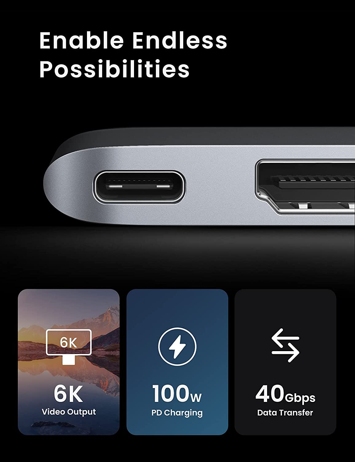 Adapter USB-C UGREEN (za MacBook Air/Pro M1 2020 2019 2018, s 4K HDMI)-5